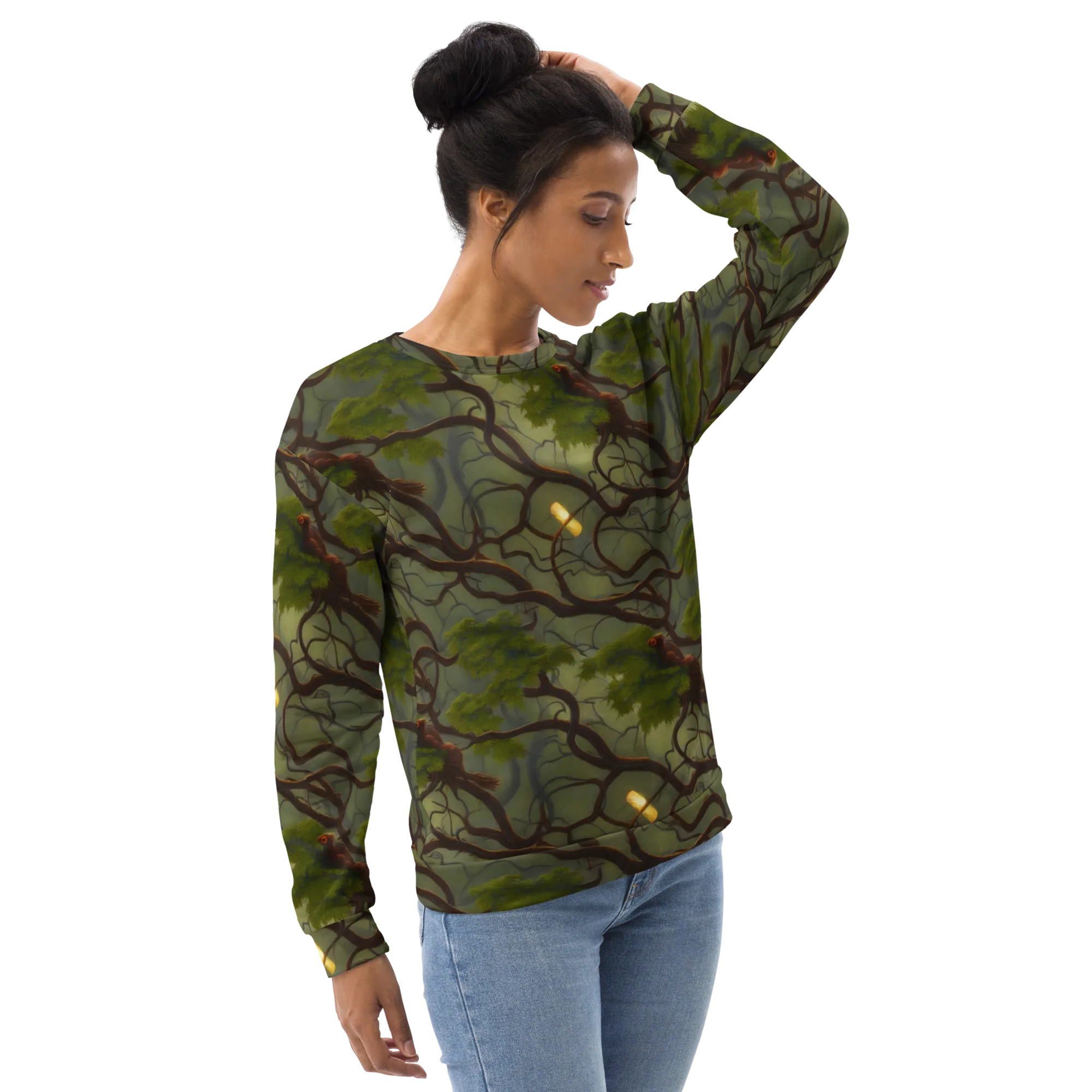 Mosslight Canopy on Sweatshirt — Right sleeve