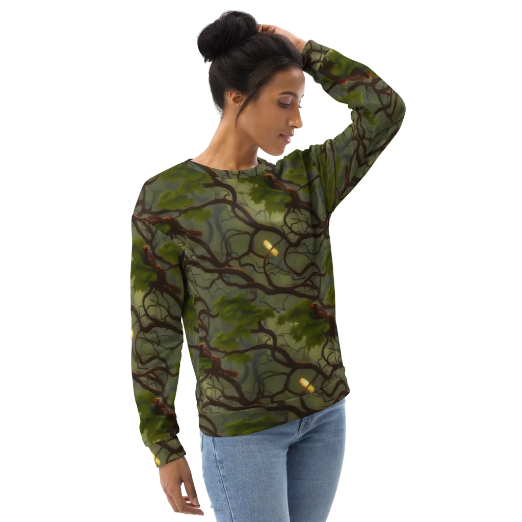 Mosslight Canopy on Sweatshirt — Right sleeve