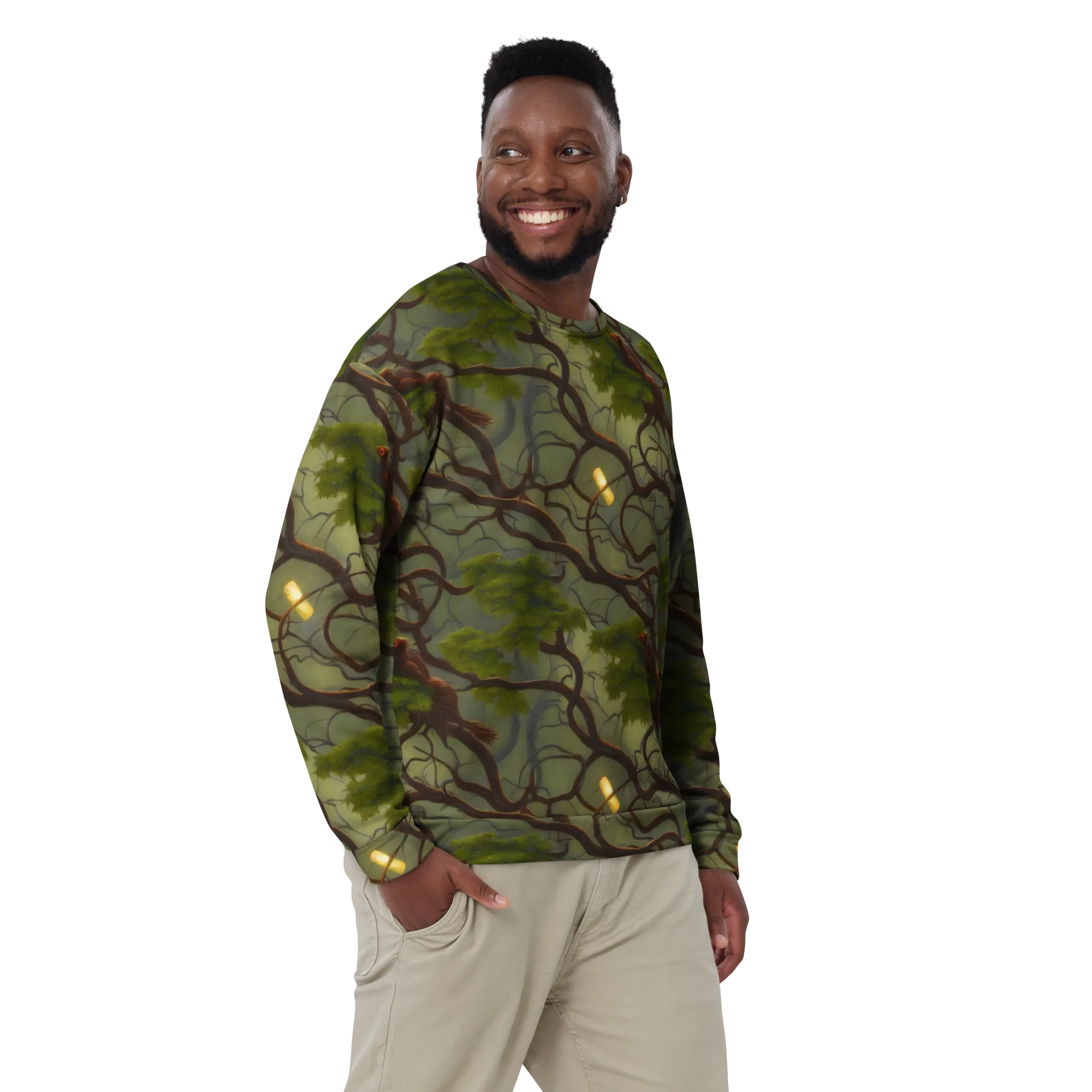 Mosslight Canopy on Sweatshirt — Front print