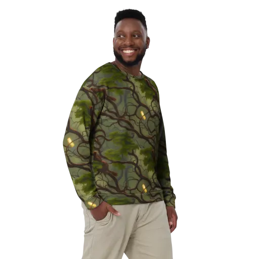 Mosslight Canopy on a Sweatshirt