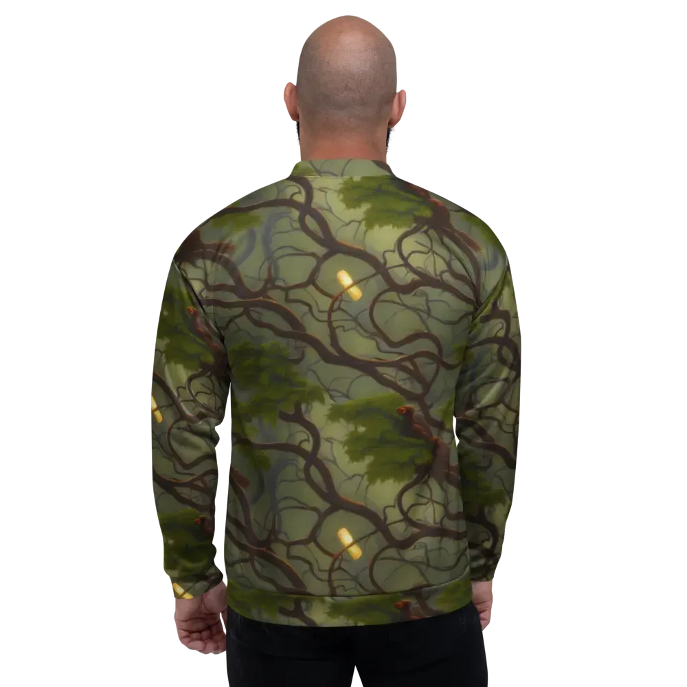 Mosslight Canopy on Bomber Jacket — Back