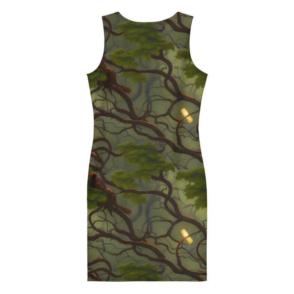 Mosslight Canopy on Bodycon Dress — Print file