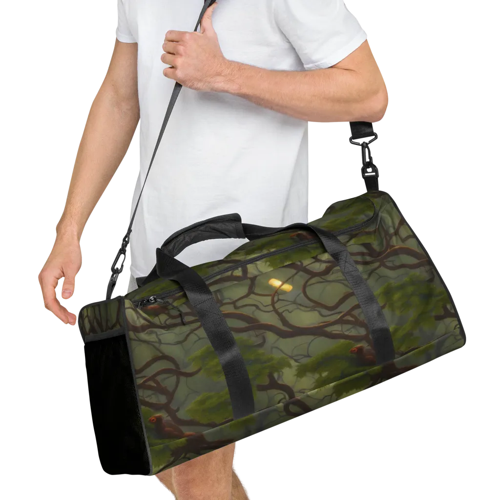 Mosslight Canopy on Duffle Bag — Front print