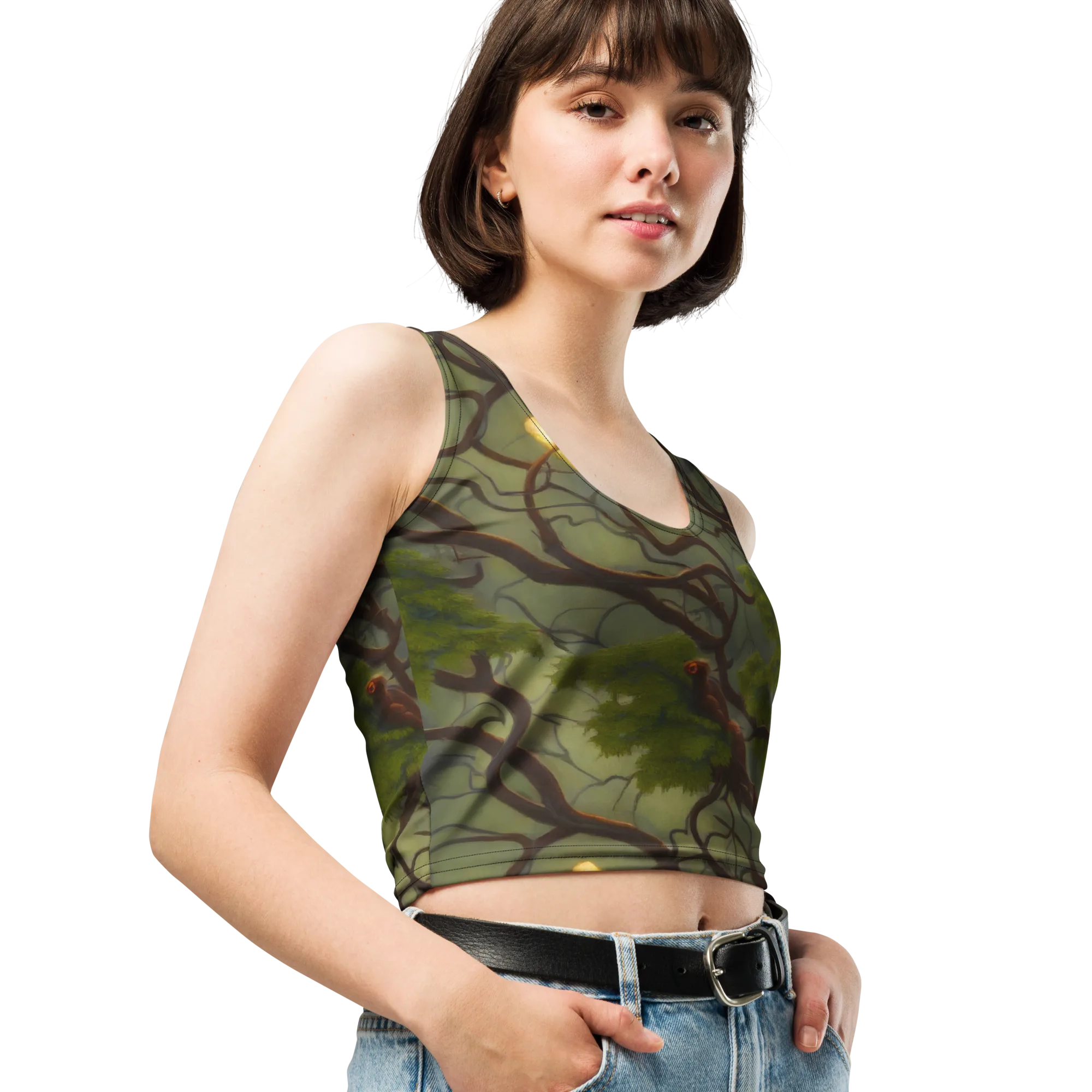 Mosslight Canopy on Crop Top — Print file