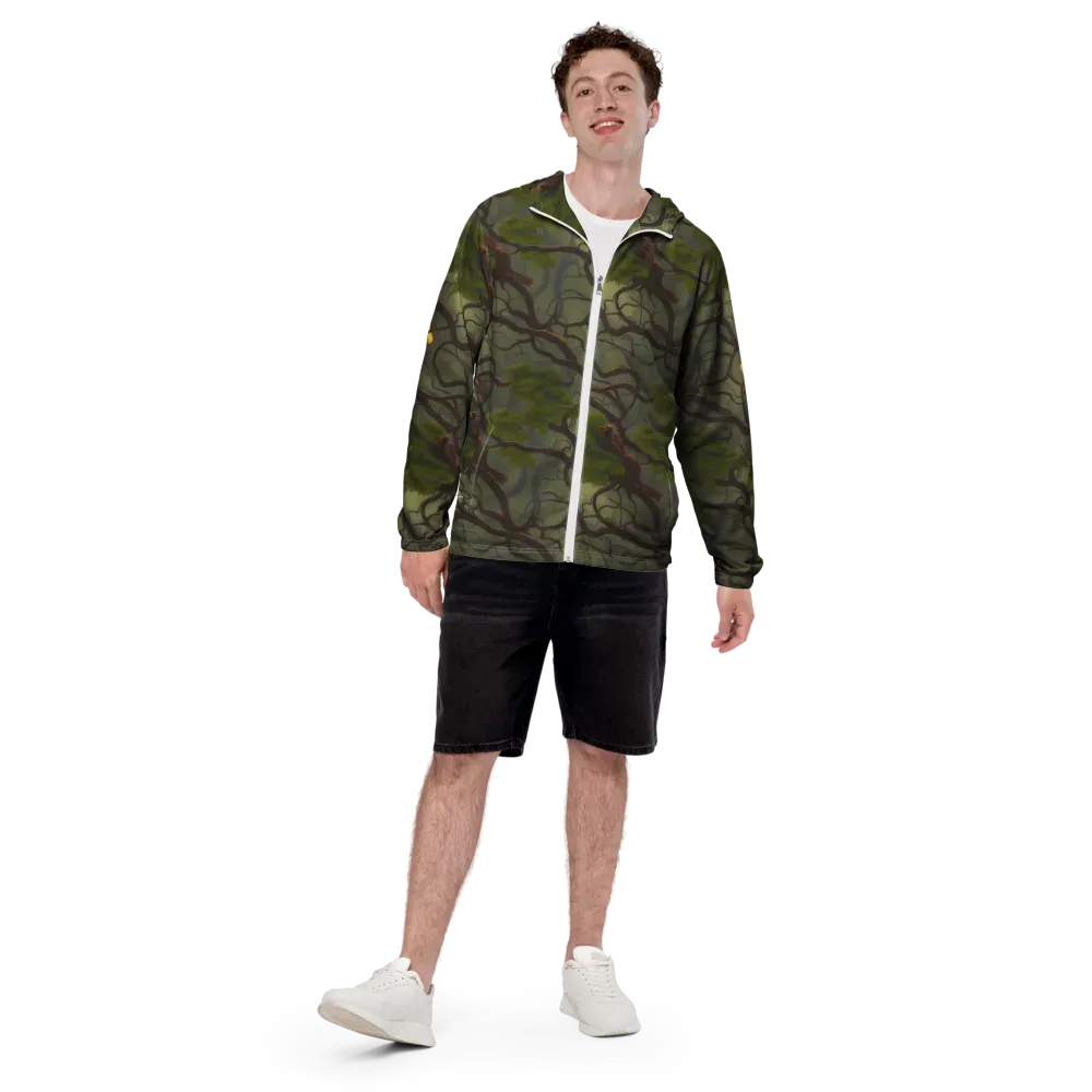 Mosslight Canopy on Men's Windbreaker — Back print