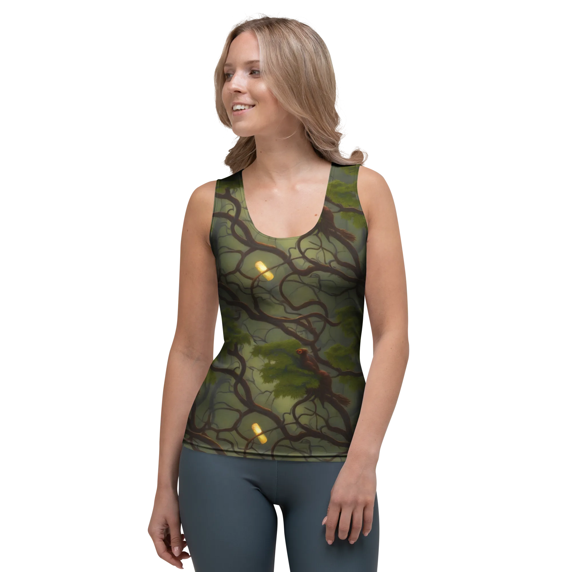 Mosslight Canopy on Women's Tank Top — Front