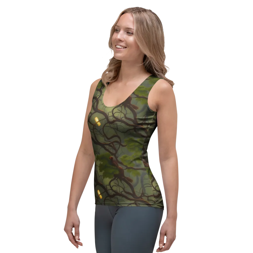 Mosslight Canopy on Women's Tank Top — Left Front