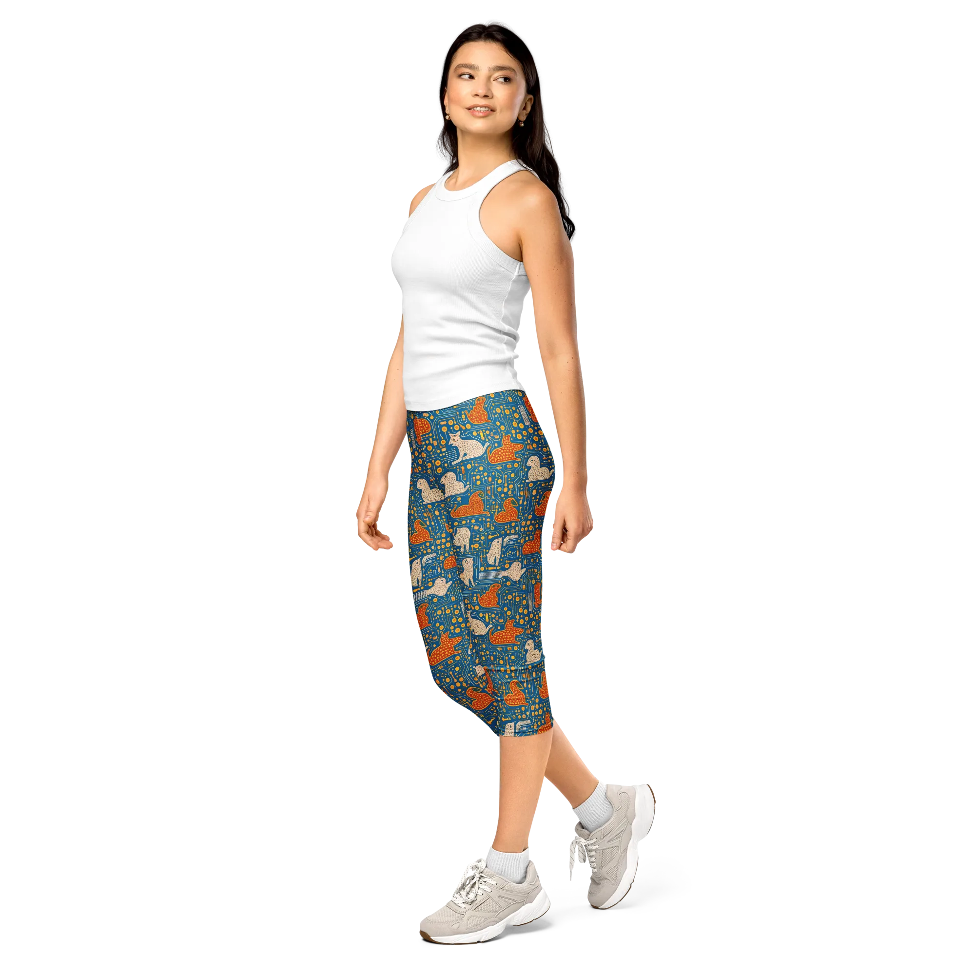 Copper Circuit Warren on Capri Leggings — Print file