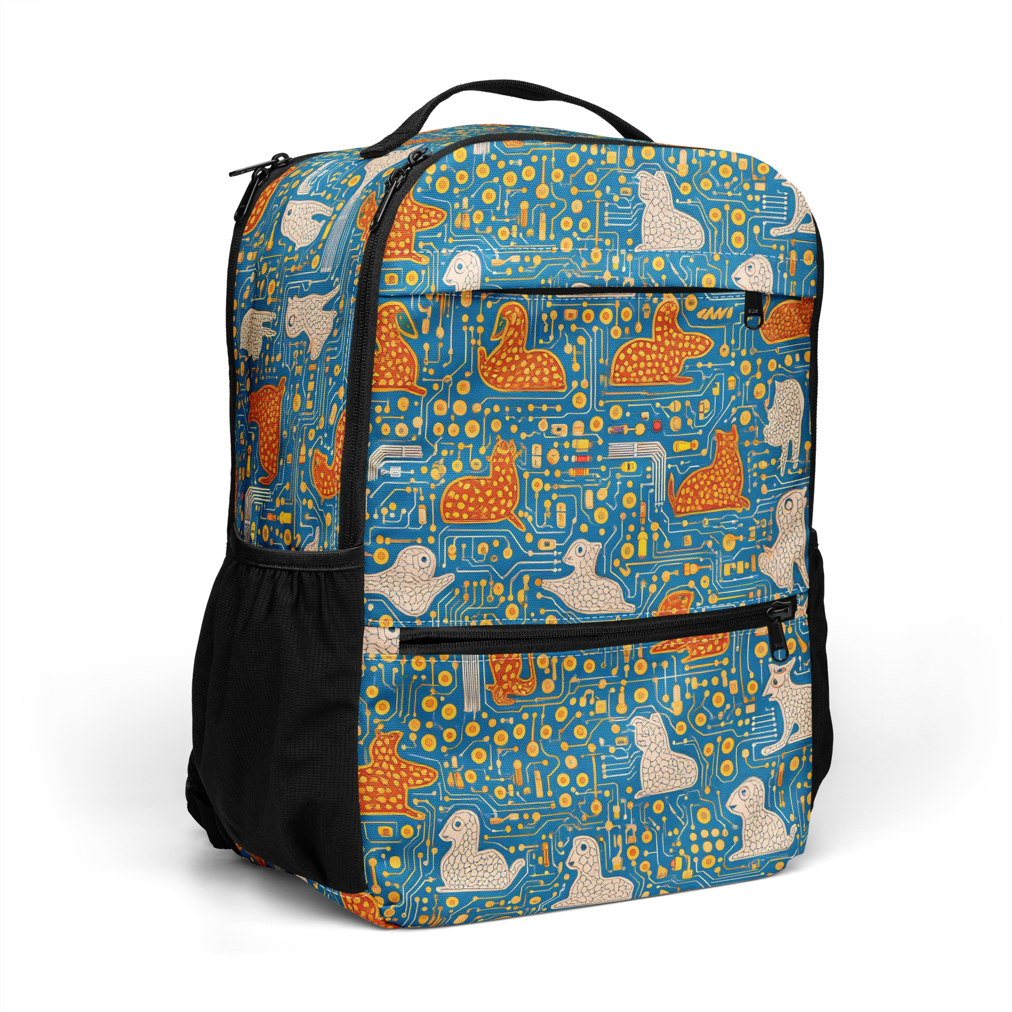 Copper Circuit Warren on Utility Backpack — Top print