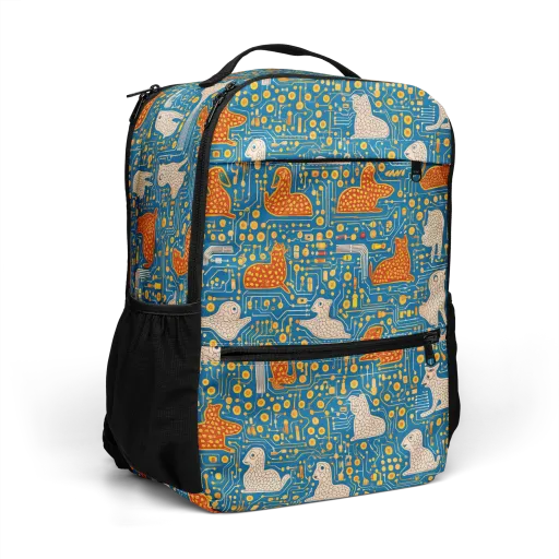 Copper Circuit Warren on a Utility Backpack
