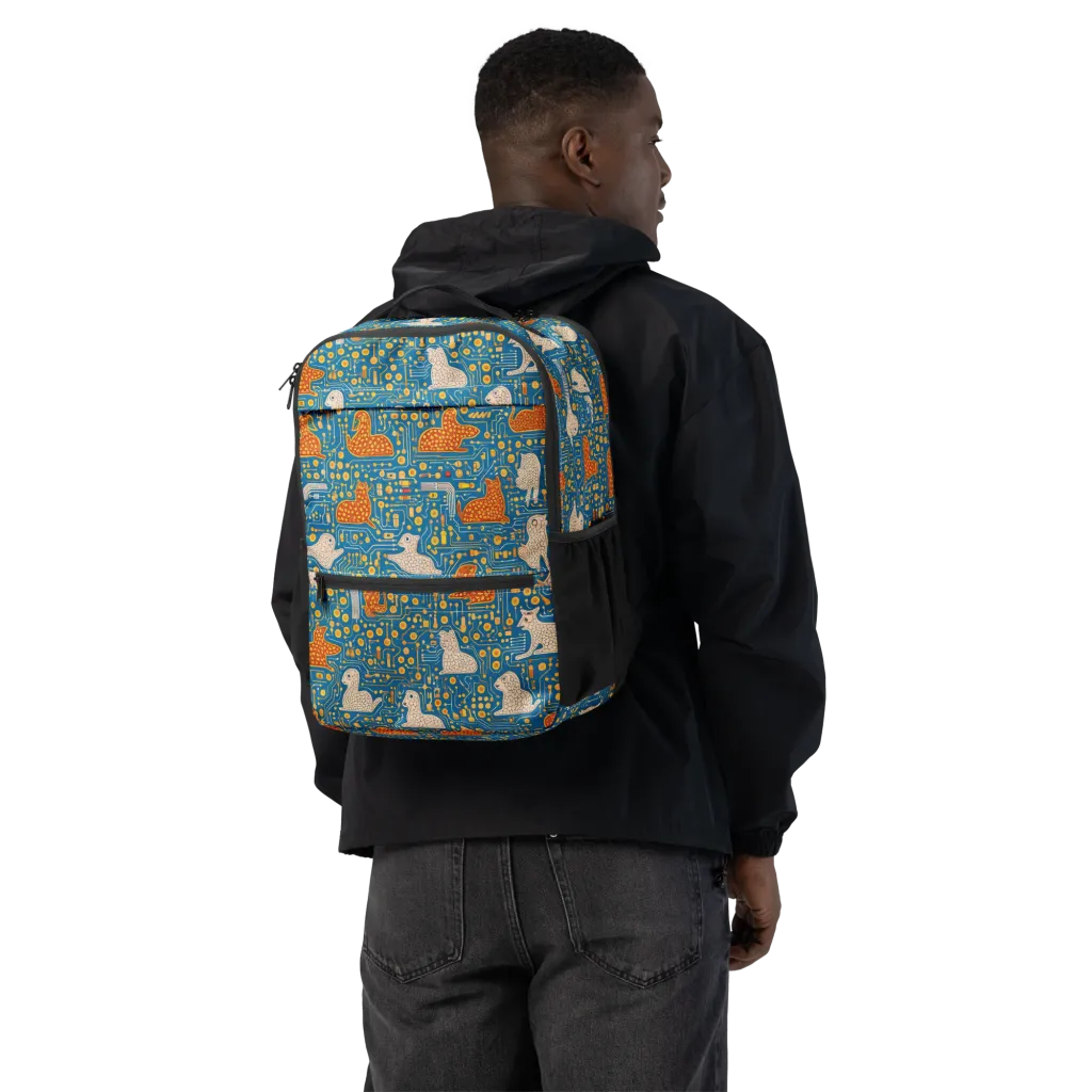 Copper Circuit Warren on Utility Backpack — Back