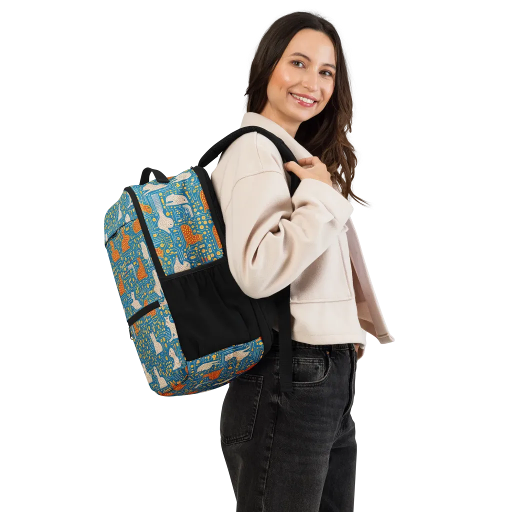 Copper Circuit Warren on Utility Backpack — Right