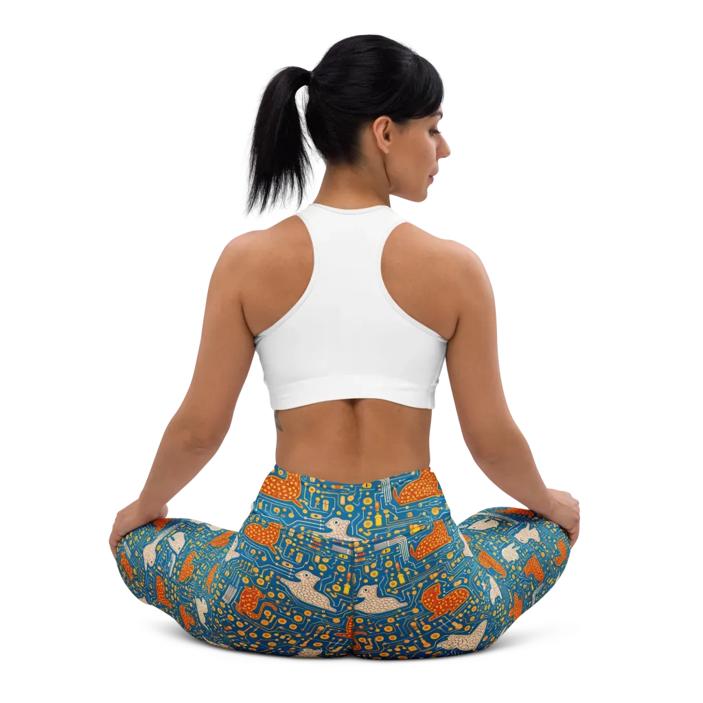 Copper Circuit Warren on Yoga Leggings — Back waist