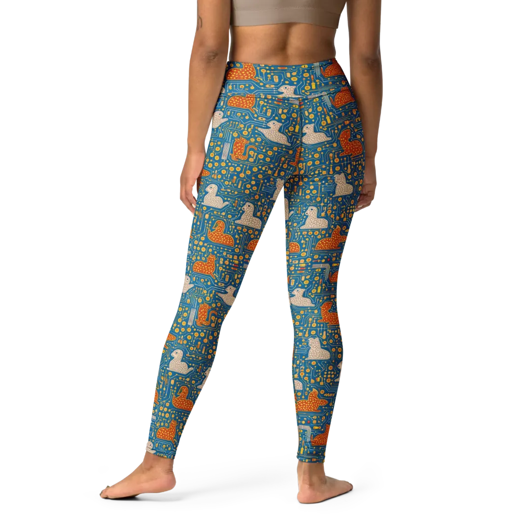 Copper Circuit Warren on Yoga Leggings — Print file