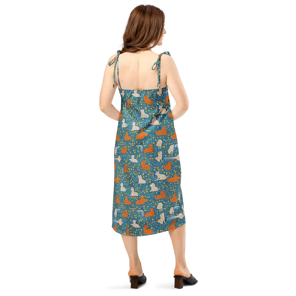 Copper Circuit Warren on Slip Dress — Back