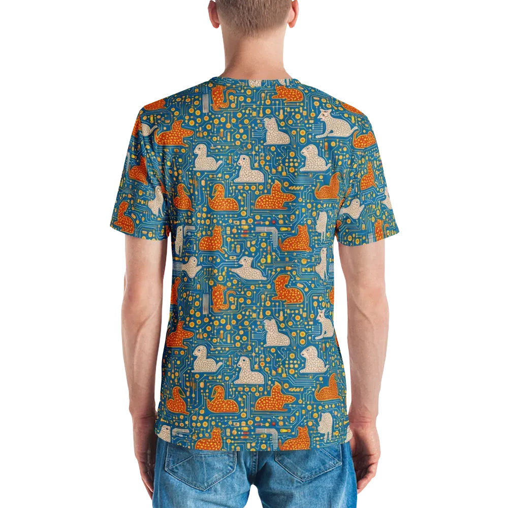 Copper Circuit Warren on Men's Crew Neck T-Shirt — Back