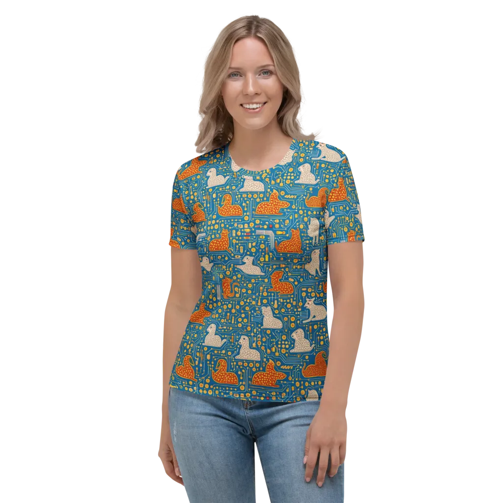 Copper Circuit Warren on Women's Crew Neck T-Shirt — Front