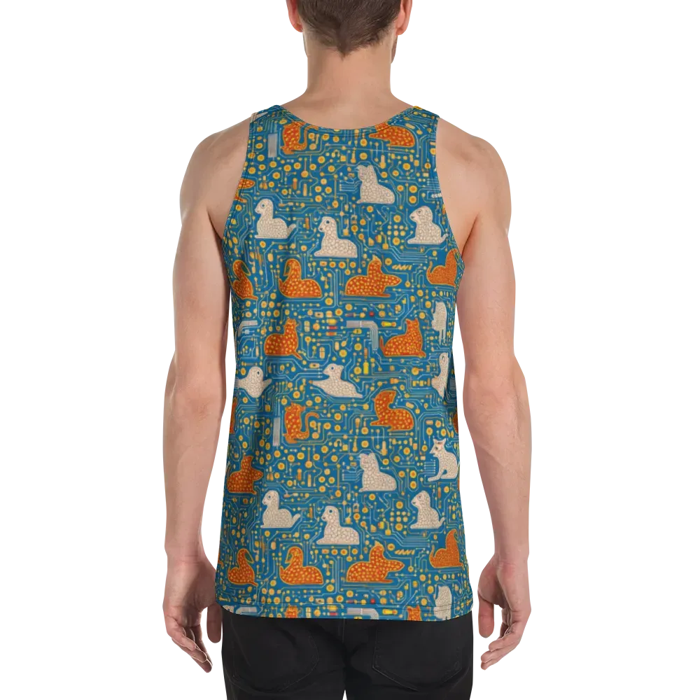 Copper Circuit Warren on Men's Tank Top — Back