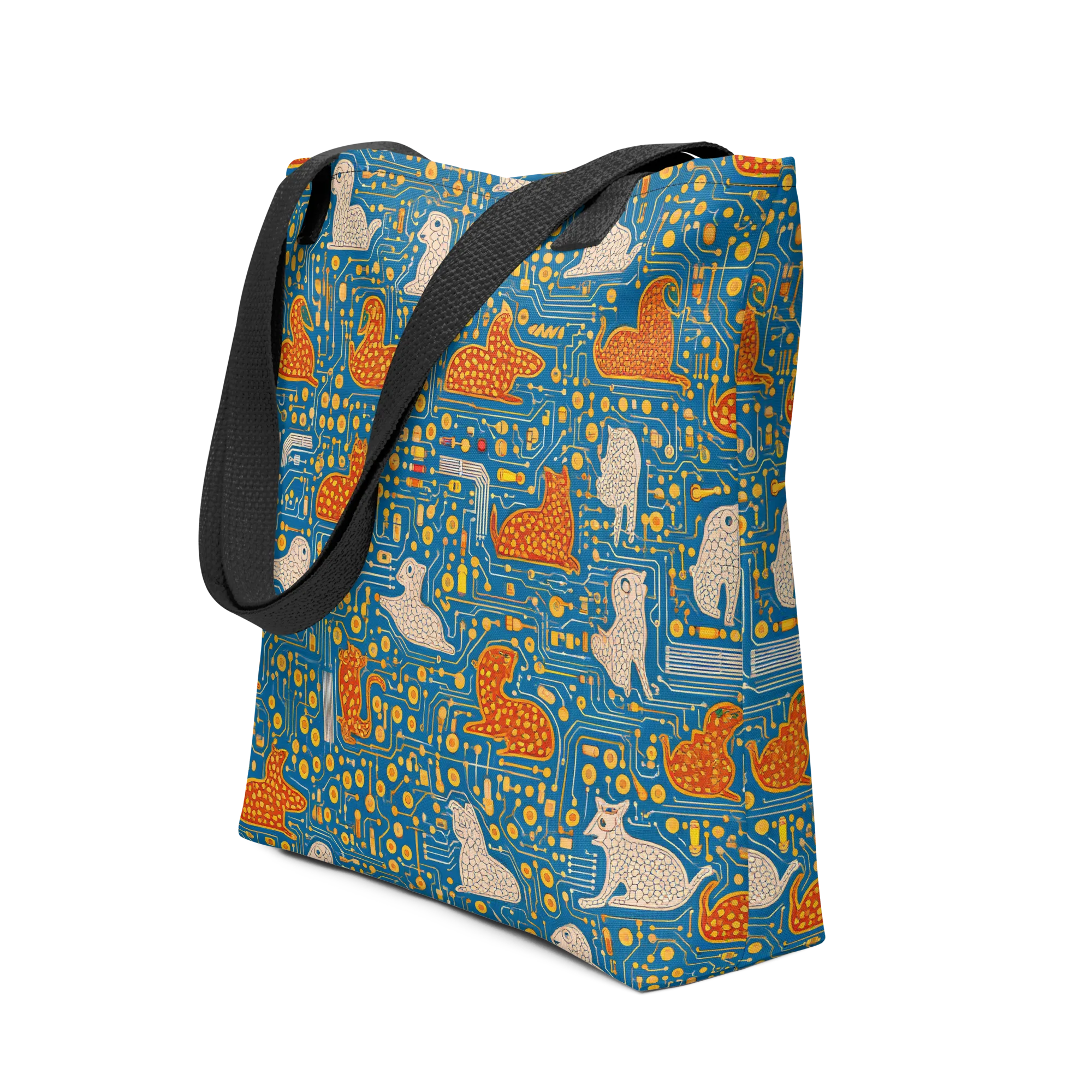 Copper Circuit Warren on Tote Bag — Print file