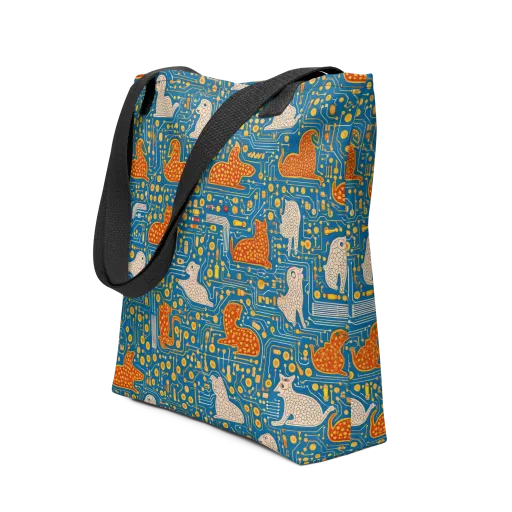 Copper Circuit Warren on a Tote Bag
