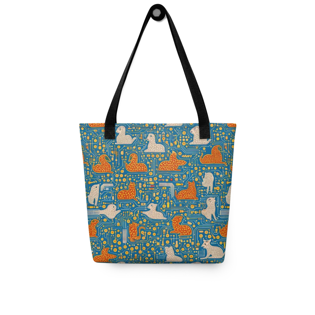 Copper Circuit Warren on Tote Bag — Front