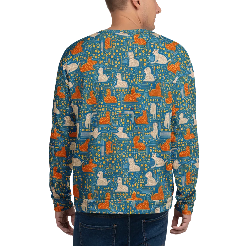 Copper Circuit Warren on Sweatshirt — Back
