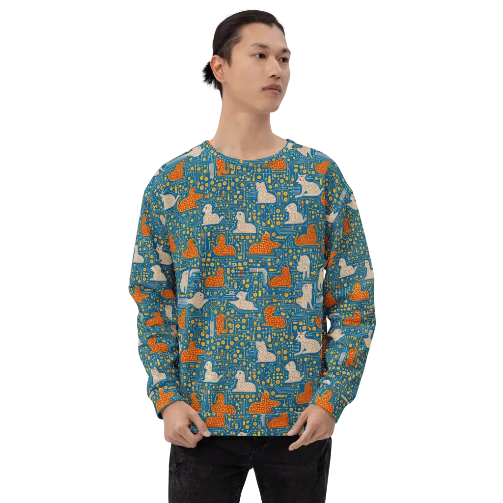 Copper Circuit Warren on Sweatshirt — Front print