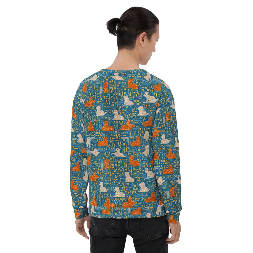 Copper Circuit Warren on Sweatshirt — Back print