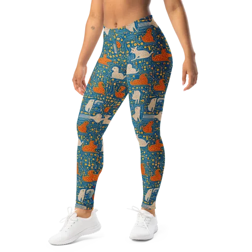 Copper Circuit Warren on a Leggings