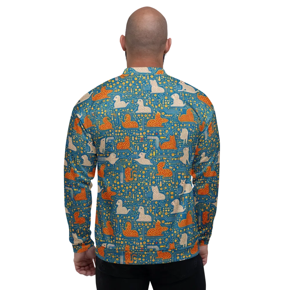 Copper Circuit Warren on Bomber Jacket — Back