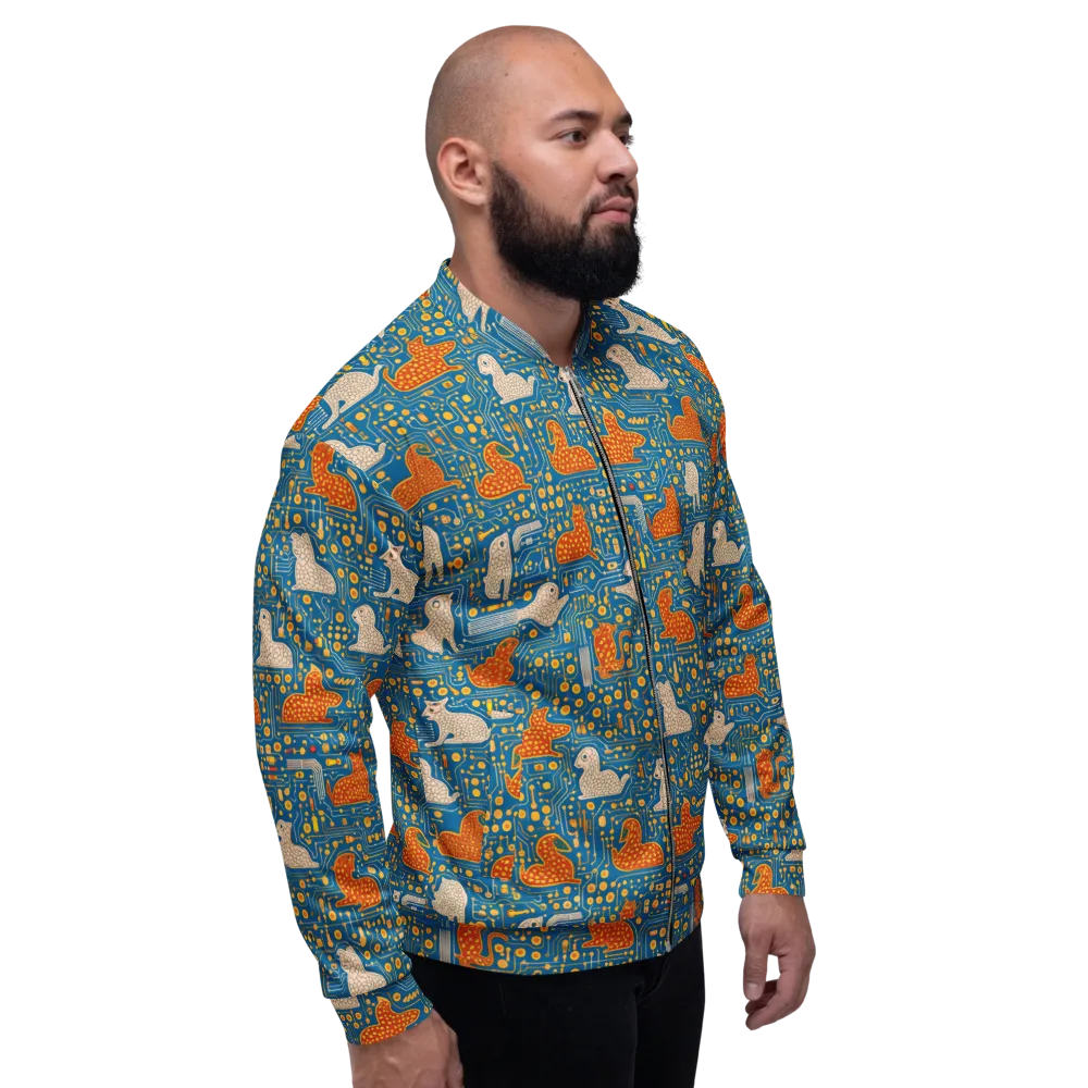 Copper Circuit Warren on Bomber Jacket — Back print