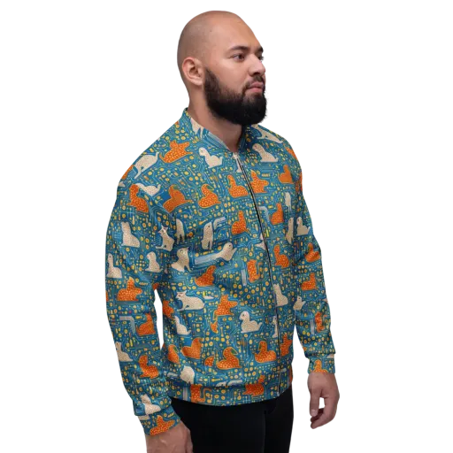 Copper Circuit Warren on a Bomber Jacket