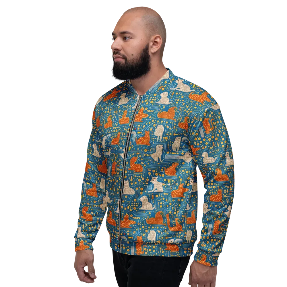 Copper Circuit Warren on Bomber Jacket — Left