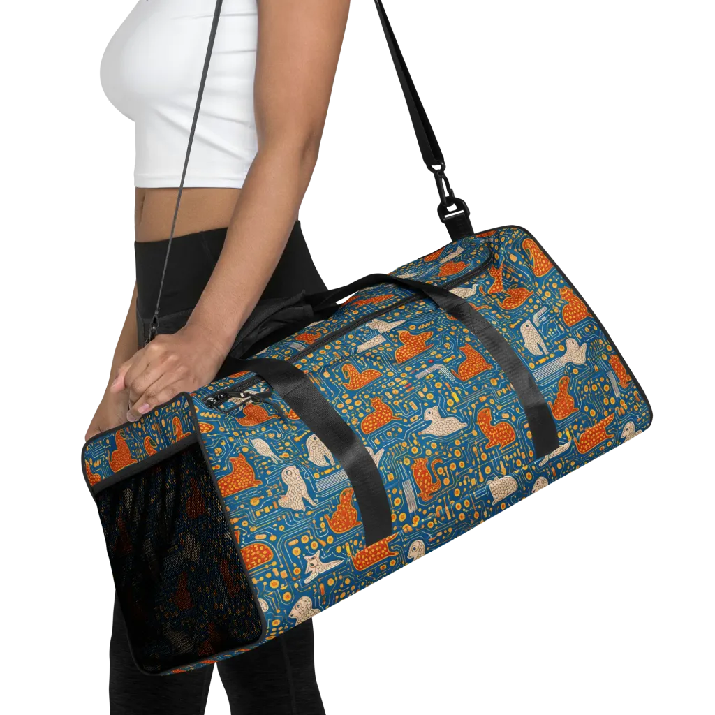 Copper Circuit Warren on Duffle Bag — Front