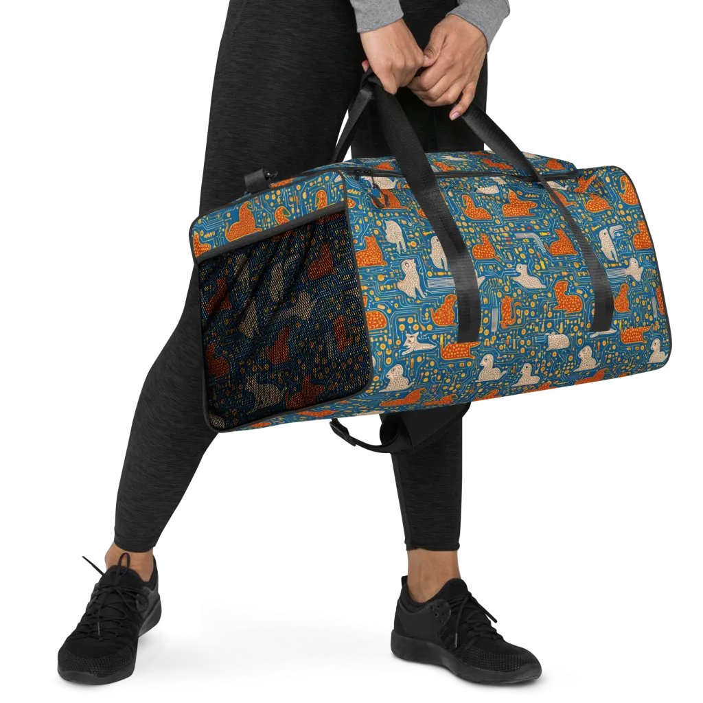 Copper Circuit Warren on Duffle Bag — Right Front