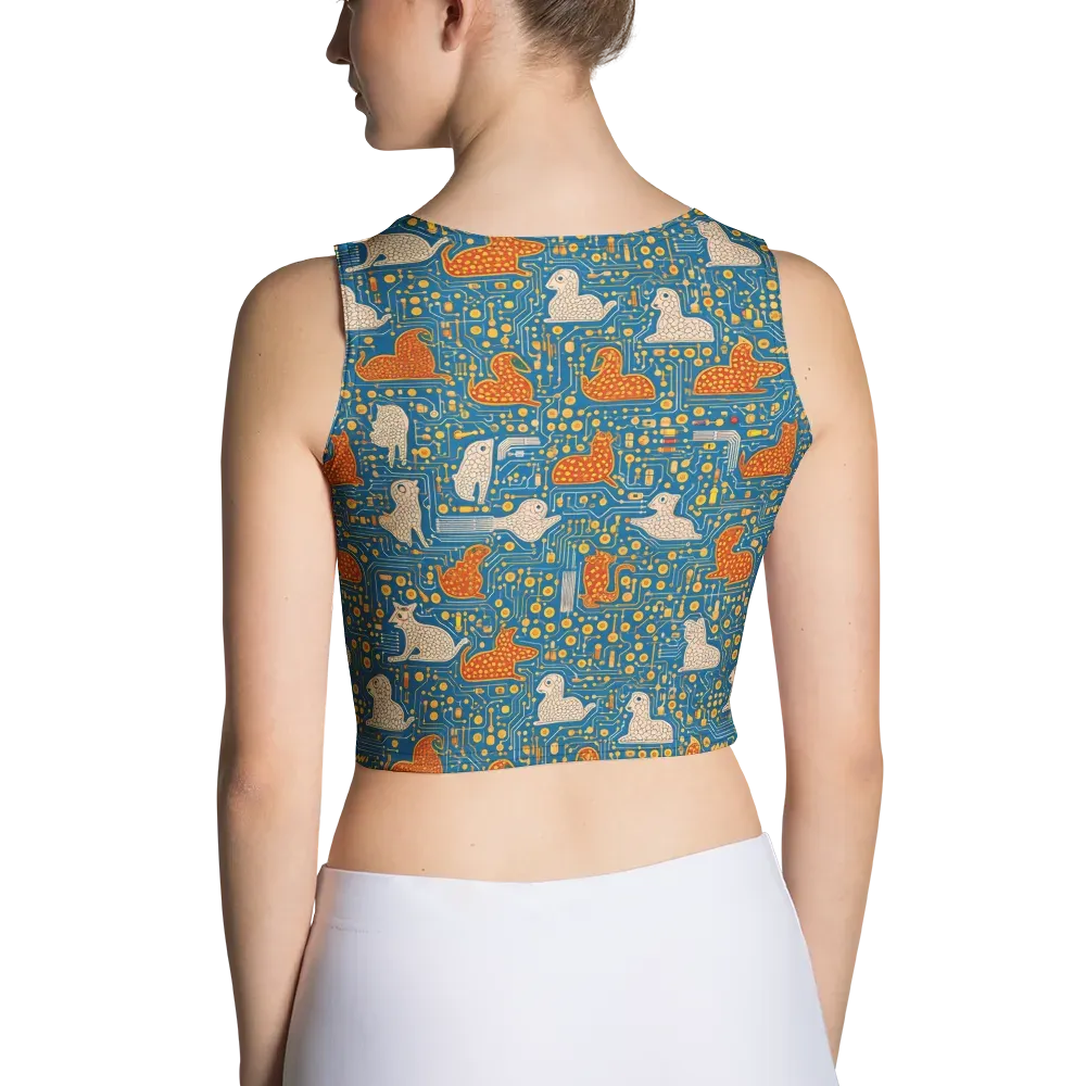 Copper Circuit Warren on Crop Top — Back