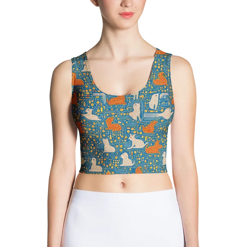 Copper Circuit Warren on Crop Top — Front