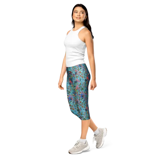 Circuit Menagerie on a Capri Leggings
