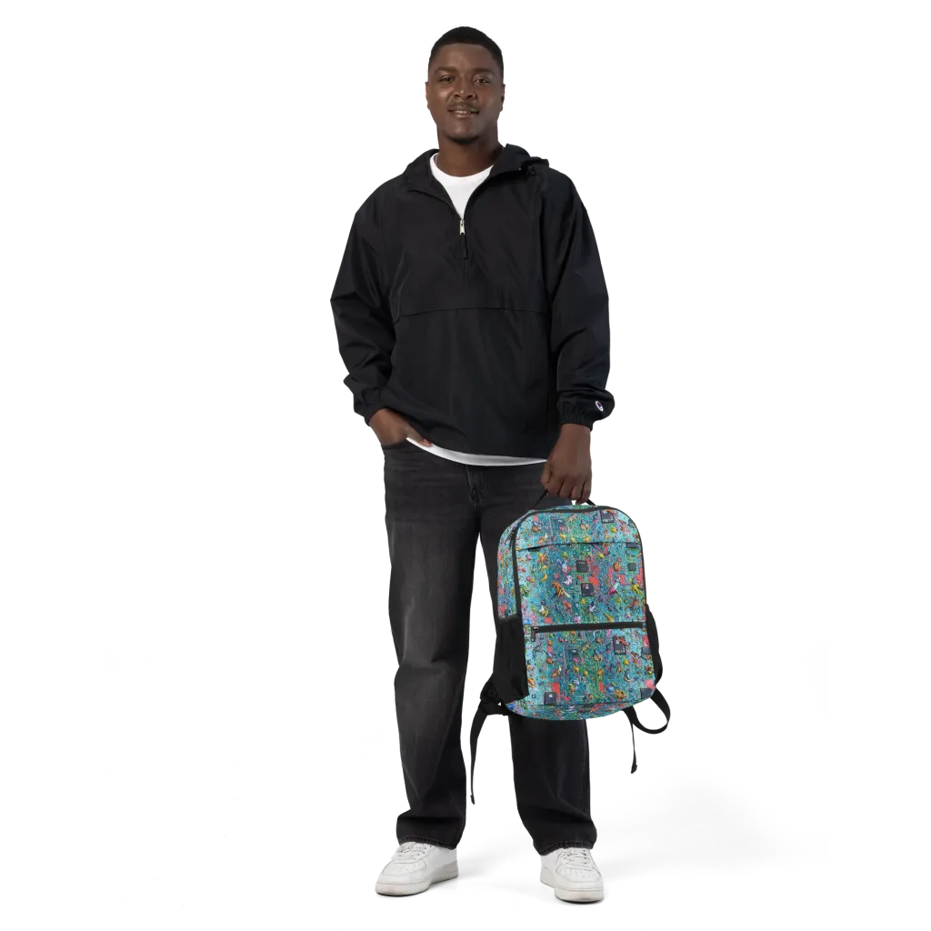 Circuit Menagerie on Utility Backpack — Front