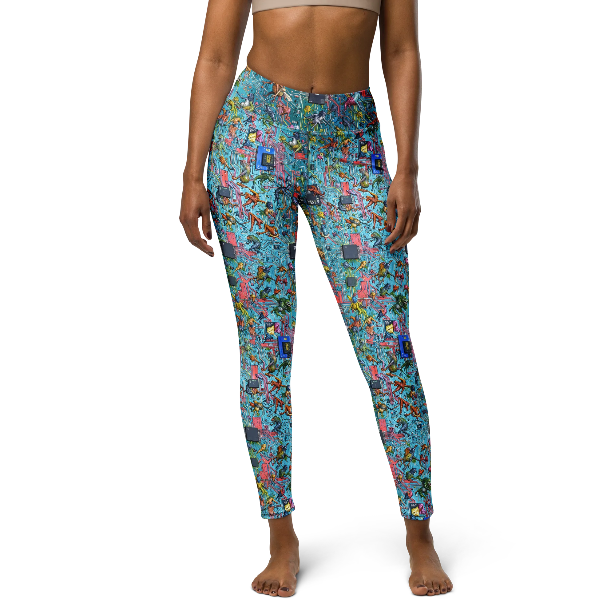 Circuit Menagerie on Yoga Leggings — Print file