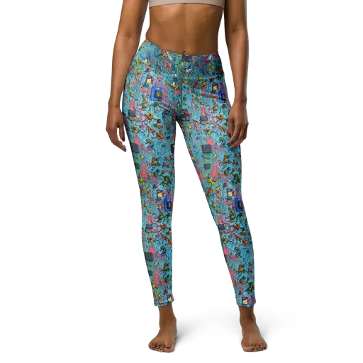 Circuit Menagerie on a Yoga Leggings