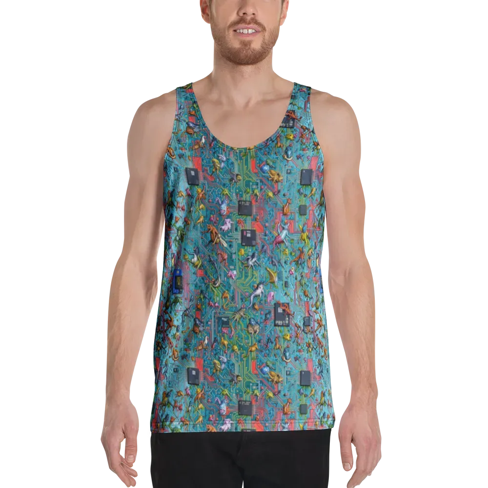Circuit Menagerie on Men's Tank Top — Front