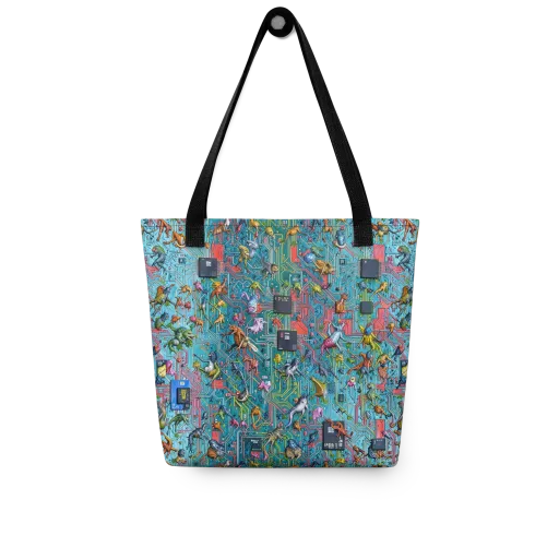 Circuit Menagerie on a Tote Bag