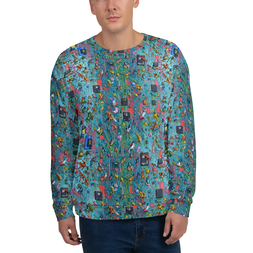 Circuit Menagerie on Sweatshirt — Front