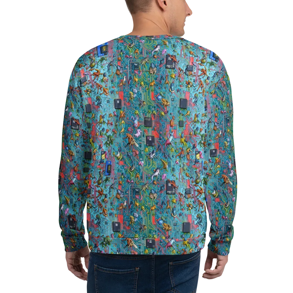 Circuit Menagerie on Sweatshirt — Back
