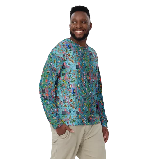 Circuit Menagerie on a Sweatshirt