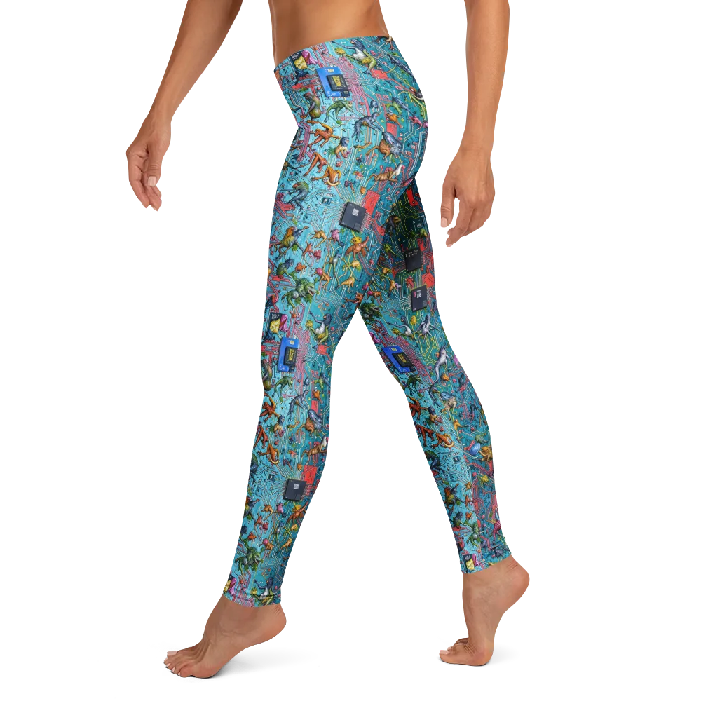 Circuit Menagerie on Leggings — Left
