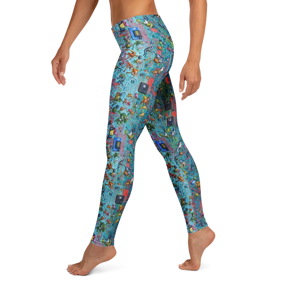 Circuit Menagerie on Leggings — Left