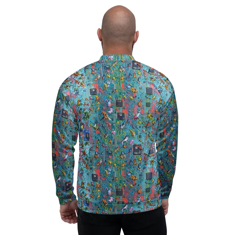 Circuit Menagerie on Bomber Jacket — Back