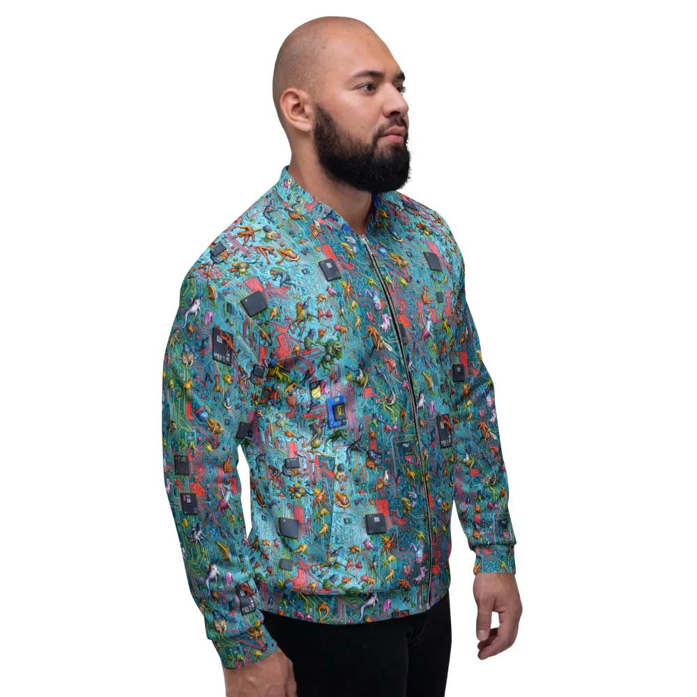 Circuit Menagerie on Bomber Jacket — Back print